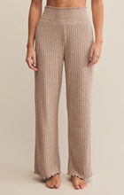 Load image into Gallery viewer, Z SUPPLY-DAWN SMOCKED RIB PANT PEBBLE MOON