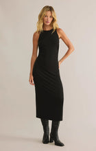 Load image into Gallery viewer, Z SUPPLY-ADISON MIDI DRESS BLACK