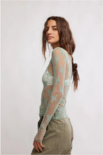 Load image into Gallery viewer, Free People mesh fitted top