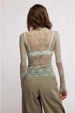 Load image into Gallery viewer, Free People mesh fitted top