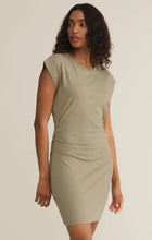 Load image into Gallery viewer, Z SUPPLY-CAMINO MINI DRESS DUSTY PALM