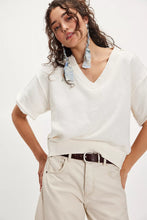 Load image into Gallery viewer, Free People ivory oversized sweatshirt top