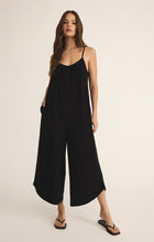 Load image into Gallery viewer, Z SUPPLY-TEXTURED FLARED JUMPSUIT BLACK