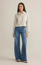 Load image into Gallery viewer, Z Supply Del Mar natural striped shirt for Women