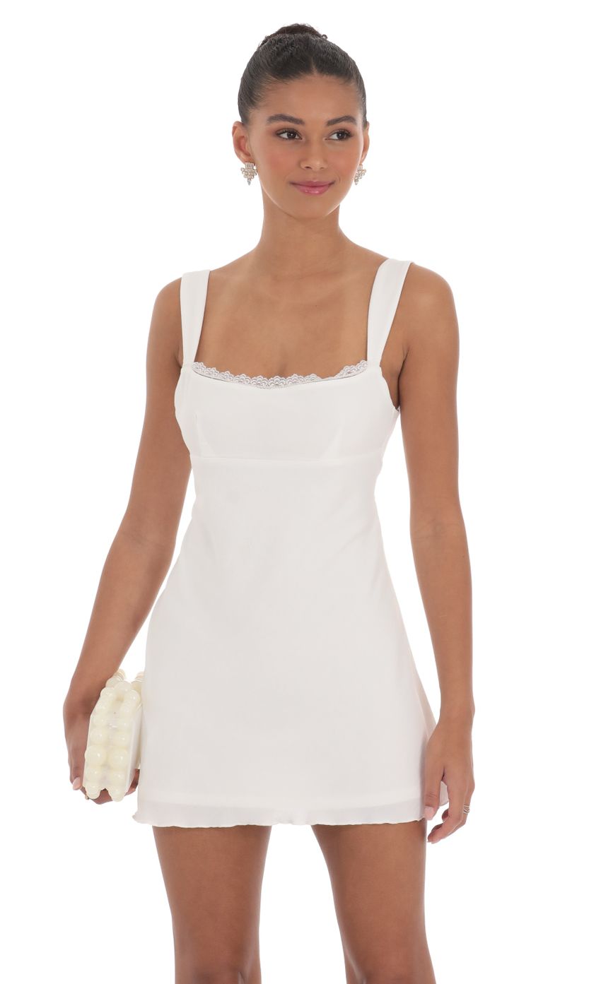 LUCY IN THE SKY-LACE TRIM OPEN BACK DRESS – Blu Violet Boutique