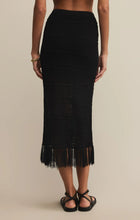 Load image into Gallery viewer, Z SUPPLY-FLYNN CROCHET MIDI SKIRT BLACK