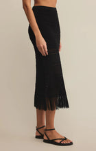 Load image into Gallery viewer, Z SUPPLY-FLYNN CROCHET MIDI SKIRT BLACK