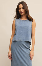 Load image into Gallery viewer, Z Supply-sloane Jersey Denim Muscle Top