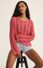 Load image into Gallery viewer, Z SUPPLY- AZURA CROCHET SWEATER