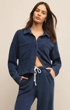 Load image into Gallery viewer, Z SUPPLY-ALL DAY CROPPED KNIT DENIM JACKET