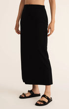Load image into Gallery viewer, Z SUPPLY-GAIL MIDI SKIRT TRUE BLACK