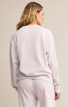 Load image into Gallery viewer, Z SUPPLY-BOYFRIEND COTTON SWEATSHIRT LAVENDAR ICE