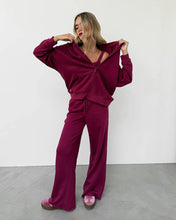 Load image into Gallery viewer, FLORENCE BY MILLS-COZY CRUSH WIDE LEG PANT
