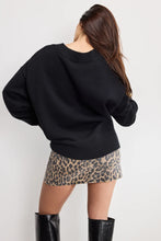 Load image into Gallery viewer, GOOD AMERICAN-KNIT DEEP V KNIT SWEATER