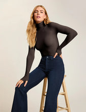 Load image into Gallery viewer, COMMANDO-BALLET LONG SLEEVE TURTLENECK BODYSUIT EXPRESSO