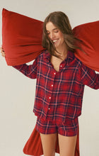 Load image into Gallery viewer, Z SUPPLY-RIVER PLAID BUTTON UP IN HAUTE RED