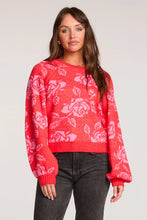 Load image into Gallery viewer, SALT WATER LUXE-NOELE LONG SLEEVE SWEATER VINTAGE RED