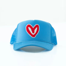 Load image into Gallery viewer, HOUSE OF SHAN-TRUCKER HAT FUZZY RED PATCH
