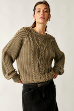 Load image into Gallery viewer, Free People- Frankie Cable Sweater