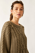 Load image into Gallery viewer, Free People- Frankie Cable Sweater