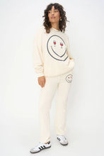 Load image into Gallery viewer, PROJECT SOCIAL T- HEART EYES JOGGER WHITE