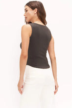 Load image into Gallery viewer, Project Social T ribbed hook tank top