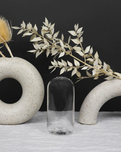Load image into Gallery viewer, With it's clean lines and sleek shape, this minimalistic and elegant handblown Wylie vase sets the stage for your Everlasting Candles. Product Highlights Custom design Handblown glass Statement piece
