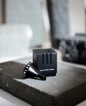 Load image into Gallery viewer, The ultimate accessory for every Everlasting Candle lover. Make pouring simple and effortless with our NEW Black Steel Funnel. It's the matte black, lightweight and stylish addition that instantly becomes the essential decor tool you'll always want on display. Dimensions: 6 x 4.5 cm