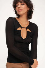 Load image into Gallery viewer, Project Social T- Cassidy Cut out Lurex LS