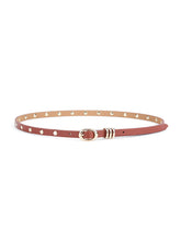 Load image into Gallery viewer, ETTIKA-CLASSIC STUDDED SKINNY BELT
