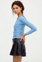Load image into Gallery viewer, FREE PEOPLE- NIGHT SHIFT LAYERING TOP IN DUSTED BLUE
