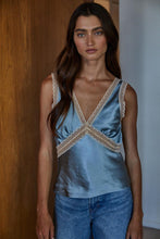 Load image into Gallery viewer, BY TOGETHER-MY DARLING CONTRAST LACE TRIM TOP
