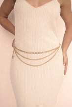 Load image into Gallery viewer, ETTIKA-MODERN EDGE LAYERED WAIST CHAIN
