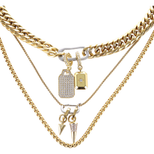 Load image into Gallery viewer, ARTIZAN JOYERIA- JUST CLICK TAG NECKLACE SET
