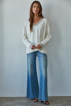Load image into Gallery viewer, BY TOGETHER- COURT SIDE V NECK SWEATER
