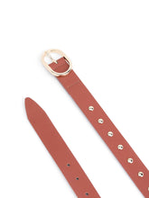 Load image into Gallery viewer, ETTIKA-BOYFRIEND STUD BELT IN COGNAC
