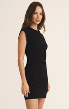 Load image into Gallery viewer, Z SUPPLY- CAMINO TEXTURED MINI DRESS BLACK
