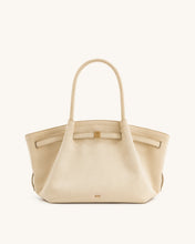 Load image into Gallery viewer, JW PEI-HANA MEDIUM FAUX SUEDE TOTE BAG OFF WHITE
