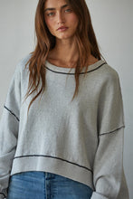 Load image into Gallery viewer, BY TOGETHER-MARINA CONTRAST SEAM PULLOVER
