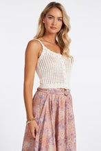 Load image into Gallery viewer, BISHOP + YOUNG-KEENA OPEN CROCHET SWEATER TANK
