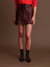 Load image into Gallery viewer, DELUC-THOMAS SKIRT IN WINE
