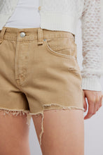 Load image into Gallery viewer, FREE PEOPLE-NOW OR NEVER DENIM SHORTS IN OAT LATTE
