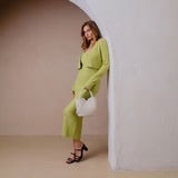 Load image into Gallery viewer, MELIE BIANCO- TULIP BONE RECYCLED VEGAN TOP HANDLE BAG
