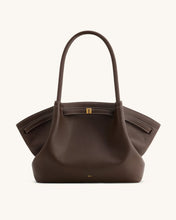 Load image into Gallery viewer, JW PEI-HANA LARGE TOTE DARK BROWN
