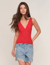 Load image into Gallery viewer, HEARTLOOM-MAXWELL TOP IN SCARLETT
