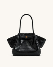 Load image into Gallery viewer, JW PEI-HANA MEDIUM TOTE BAG-BLACK CROC
