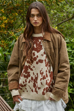 Load image into Gallery viewer, BY TOGETHER- OLIVE BROWN FIELD COLLARED BARN JACKET
