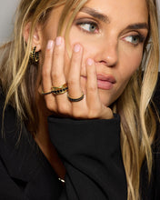 Load image into Gallery viewer, MELINDA MARIA-OH SHE FANCY STACKED DIAMOND RING BLACK
