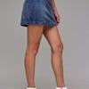 Load image into Gallery viewer, HIDDEN-PEYTON DARK WASH RHINESTONE EMBELLISHED SKIRT
