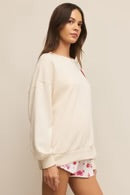 Load image into Gallery viewer, Z SUPPLY-OVERSIZED HEART SWEATSHIRT
